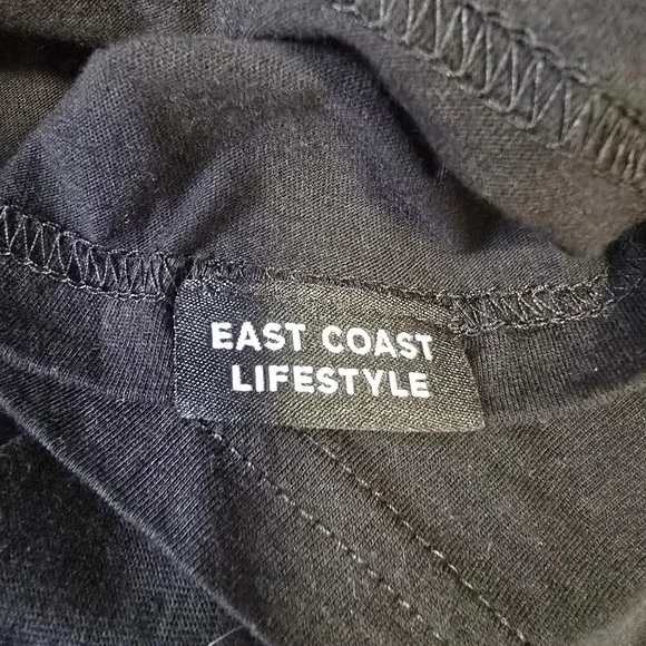 🆕️ NWT - East Coast Lifestyle Black Graphic Tank Top Men's 2XL 2TG Cotton - Picture 8 of 8